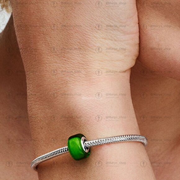 Pandora Green Mini Murano Glass Charm|Pendant - Picture 2 of 2